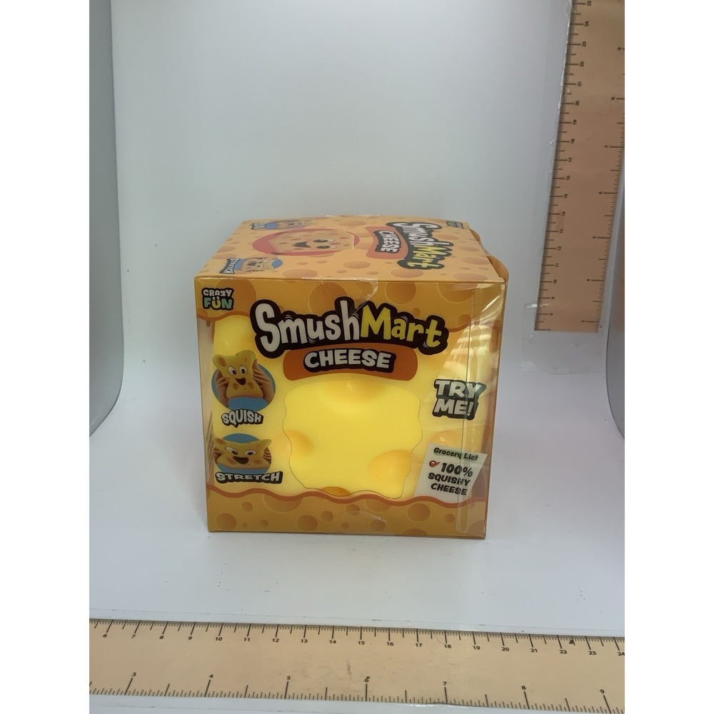 Crazy Fun SmushMart XL Cheese Squishy Toy TIK TOK VIRAL 100% Authentic SEALED - Picture 2 of 6